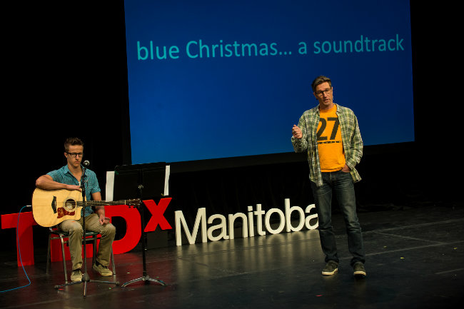 Ted Geddert at TEDx Manitoba June 2014 singing about the death of his son